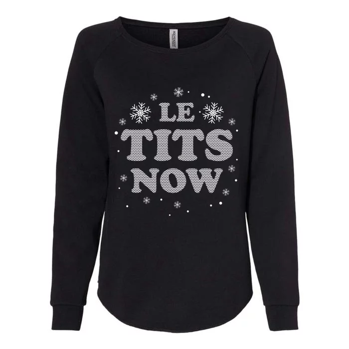 Funny Let It Snow Gift For Christmas Womens California Wash Sweatshirt