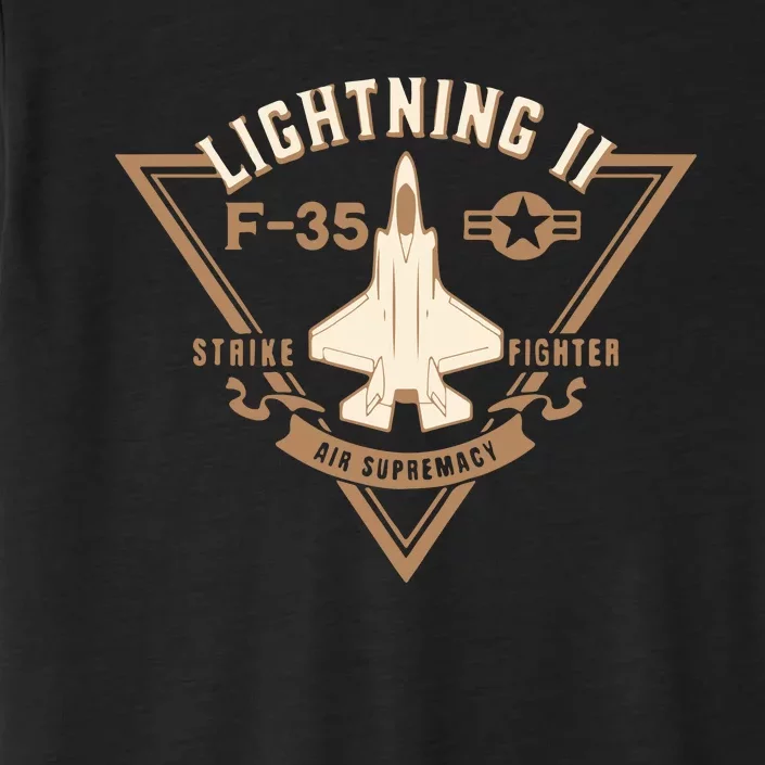 F35 Lightning Ii Jet Fighter Military Aircraft Design ChromaSoft Performance T-Shirt