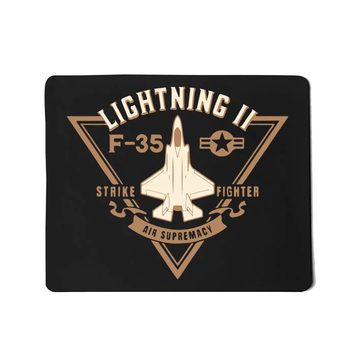 F35 Lightning Ii Jet Fighter Military Aircraft Design Mousepad