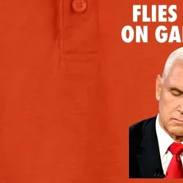 Flies Land On Garbage Mike Pence Debate Fly Dry Zone Grid Performance Polo