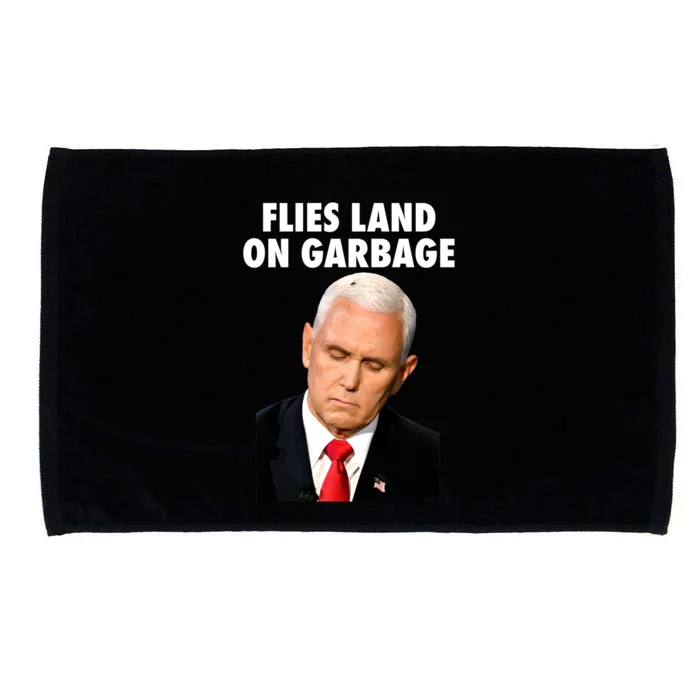 Flies Land On Garbage Mike Pence Debate Fly Microfiber Hand Towel