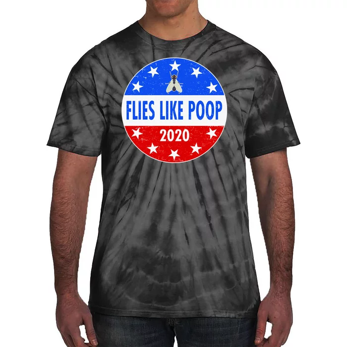 Flies Like Poop Emblem Mike Pence Fly Tie-Dye T-Shirt