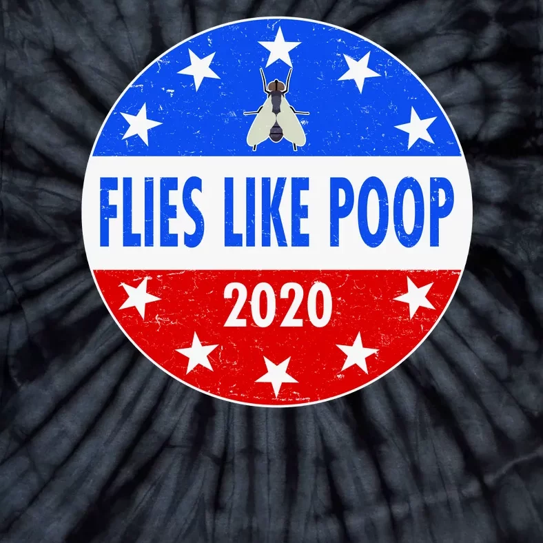 Flies Like Poop Emblem Mike Pence Fly Tie-Dye T-Shirt