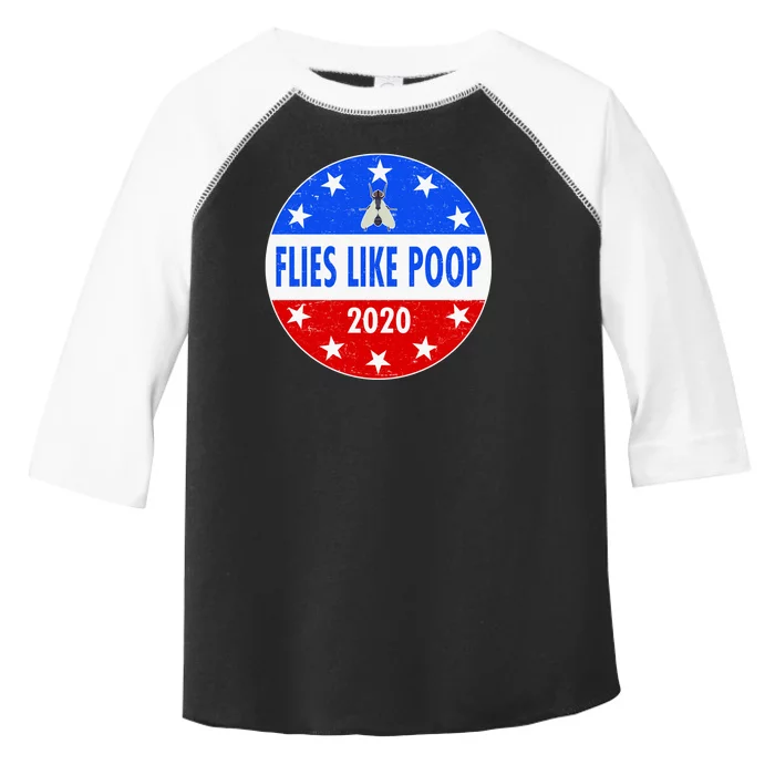 Flies Like Poop Emblem Mike Pence Fly Toddler Fine Jersey T-Shirt