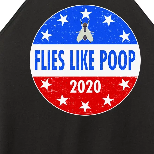 Flies Like Poop Emblem Mike Pence Fly Women’s Perfect Tri Rocker Tank