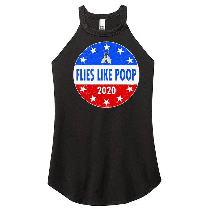 Flies Like Poop Emblem Mike Pence Fly Women’s Perfect Tri Rocker Tank