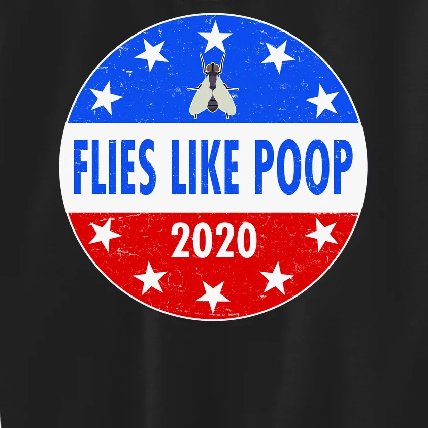 Flies Like Poop Emblem Mike Pence Fly Kids Sweatshirt