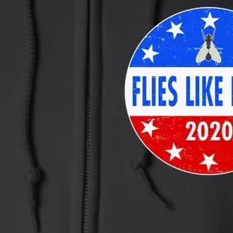 Flies Like Poop Emblem Mike Pence Fly Full Zip Hoodie