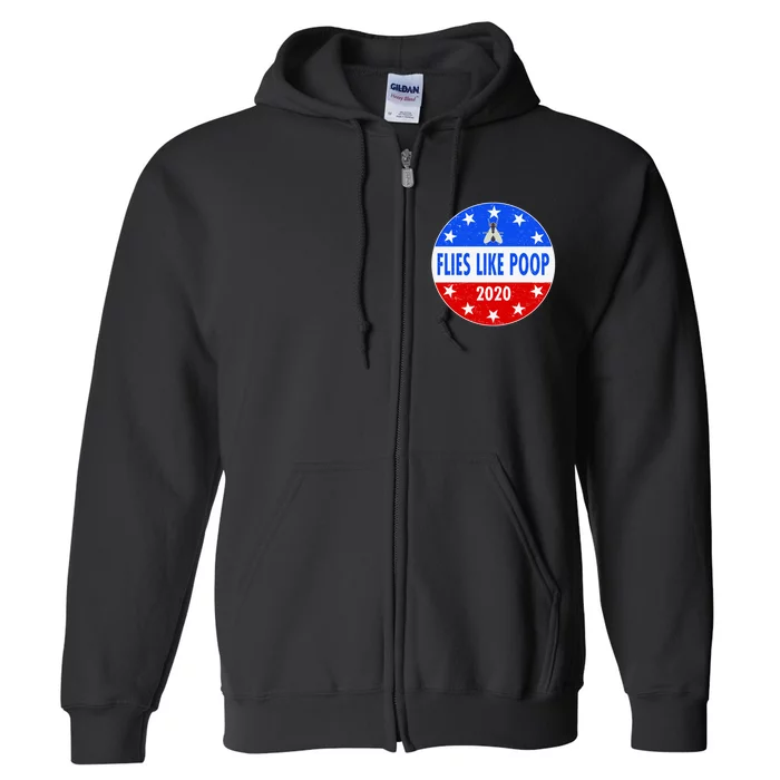 Flies Like Poop Emblem Mike Pence Fly Full Zip Hoodie