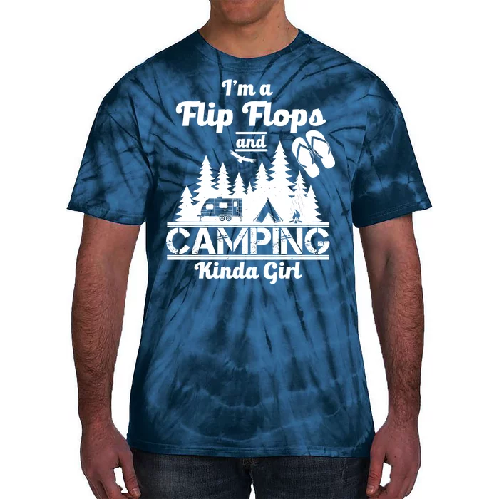 Flip Flops and Camping Kinda Girl Tie-Dye T-Shirt