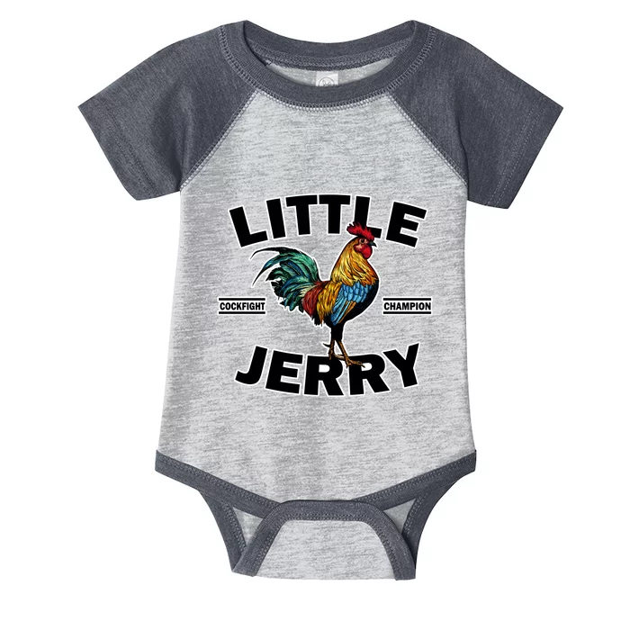 Funny Little Jerry Cockfight Champion 1 Infant Baby Jersey Bodysuit