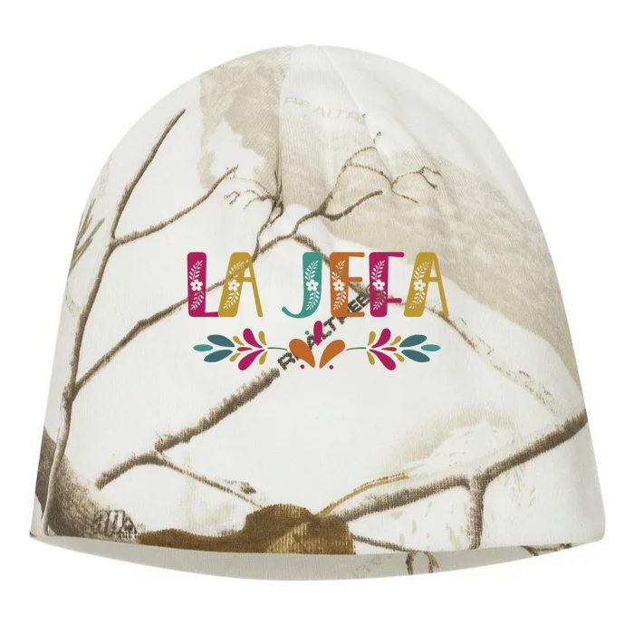 Floral La Jefa Mexican Mom Kati - Camo Knit Beanie