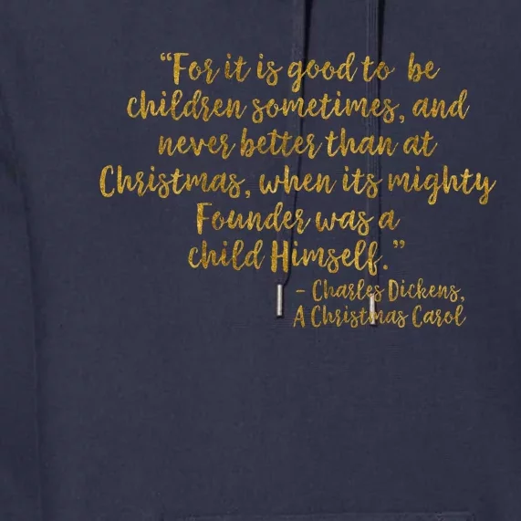 Founder Lord Jesus Christ Faux Gold Christmas Carol Premium Hoodie