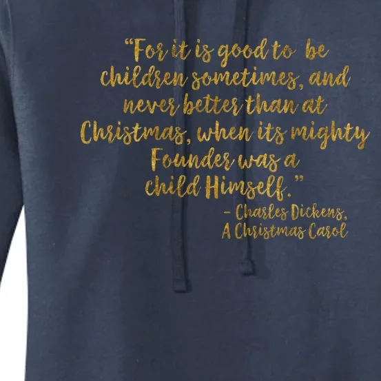 Founder Lord Jesus Christ Faux Gold Christmas Carol Women's Pullover Hoodie