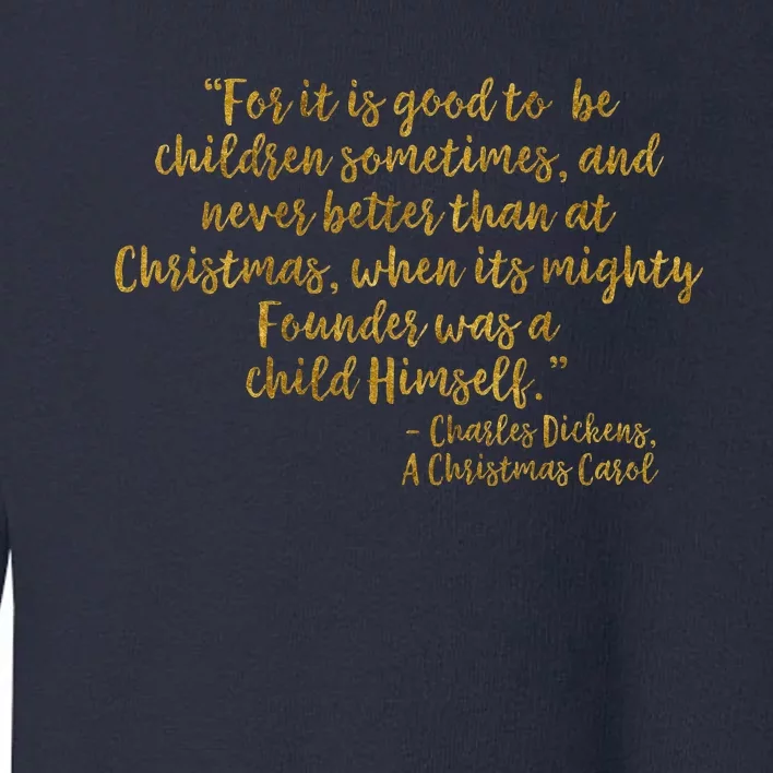 Founder Lord Jesus Christ Faux Gold Christmas Carol Toddler Sweatshirt