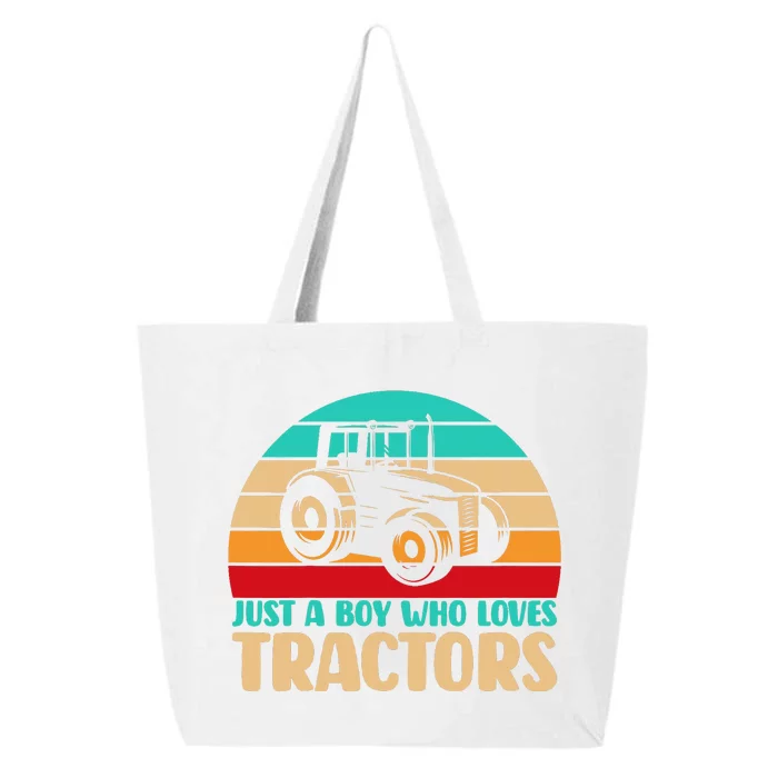 Farm Lifestyle Just A Boy Who Loves Tractors 25L Jumbo Tote