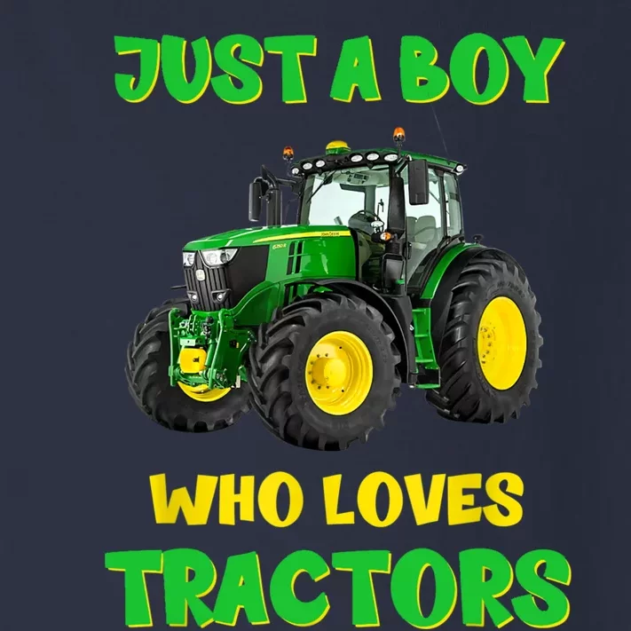 Farm Lifestyle Just A Boy Who Loves Tractors Boy Teens Toddler Long Sleeve Shirt