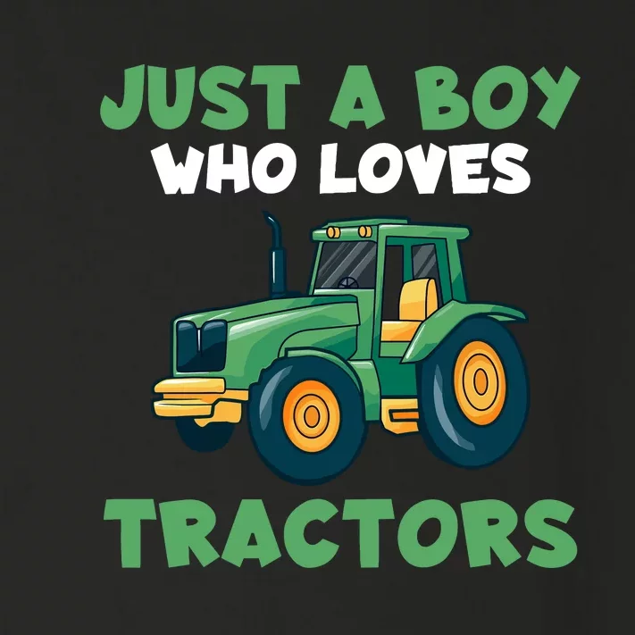 Farm Lifestyle Just A Boy Who Loves Tractors Toddler Long Sleeve Shirt