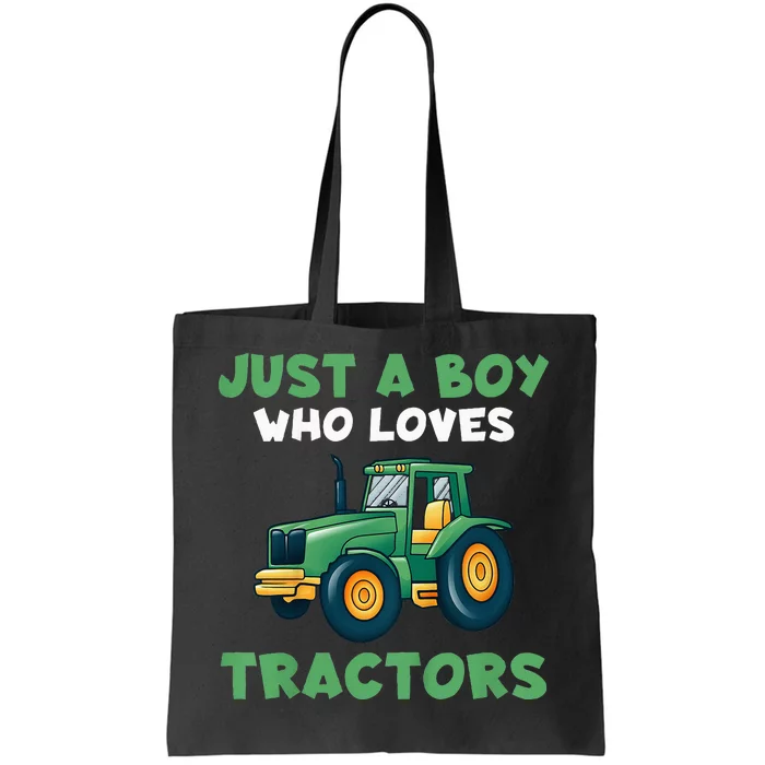 Farm Lifestyle Just A Who Loves Tractors Tote Bag