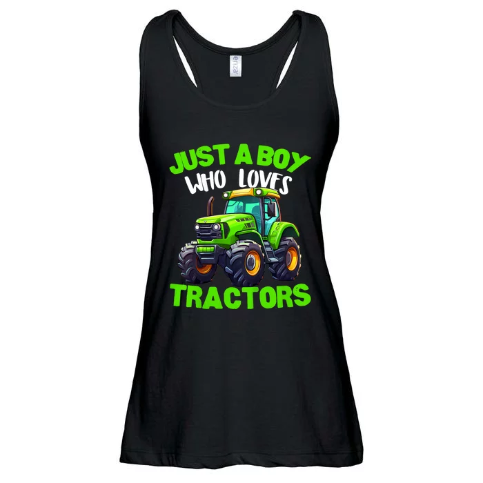 Farm Lifestyle Kids Tractor Lover Cute | & Girls Ladies Essential Flowy Tank