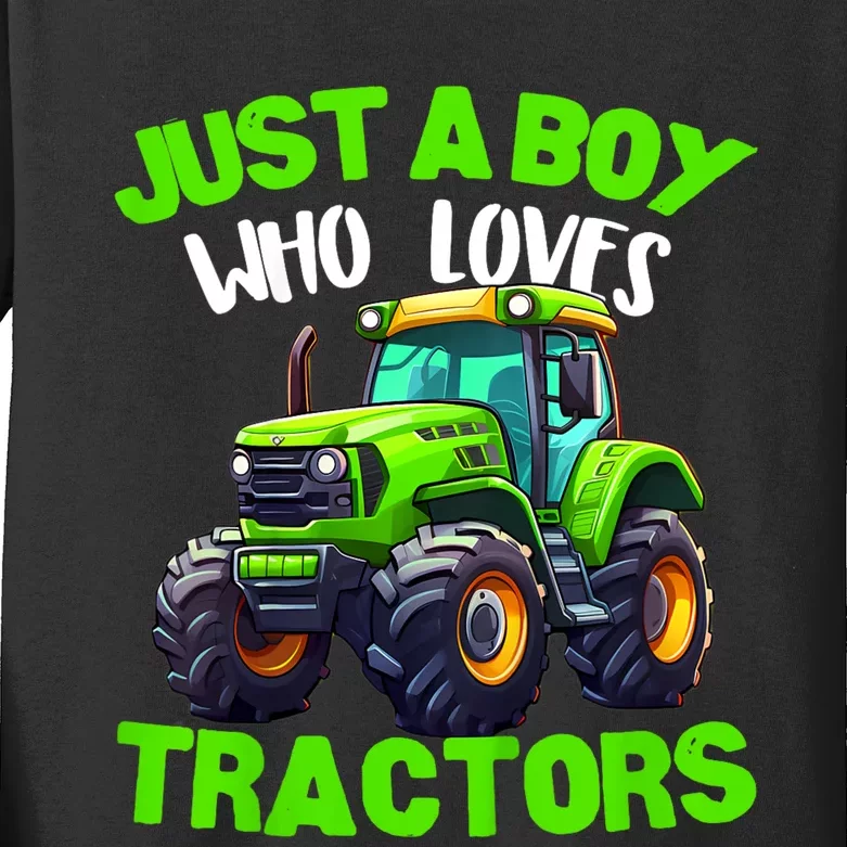 Farm Lifestyle Kids Tractor Lover Cute | & Girls Kids Long Sleeve Shirt