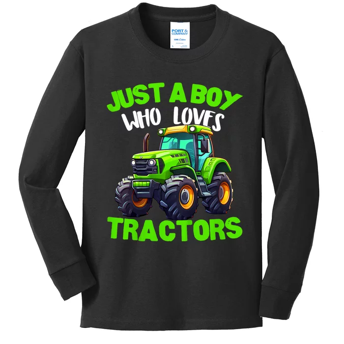 Farm Lifestyle Kids Tractor Lover Cute | & Girls Kids Long Sleeve Shirt