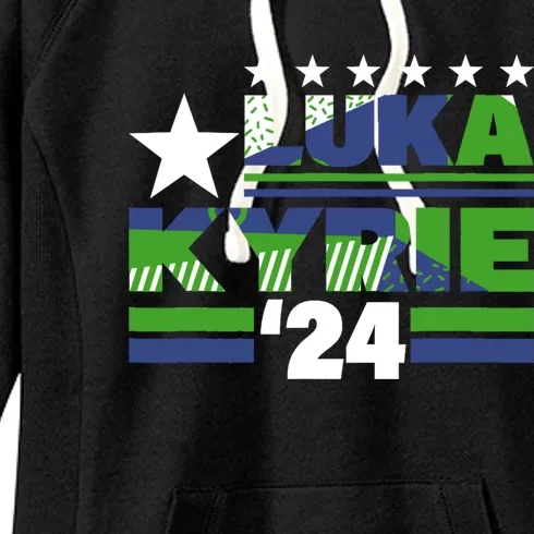 Funny Luka Kyrie 24 For President Kyrie First Name Women's Fleece Hoodie