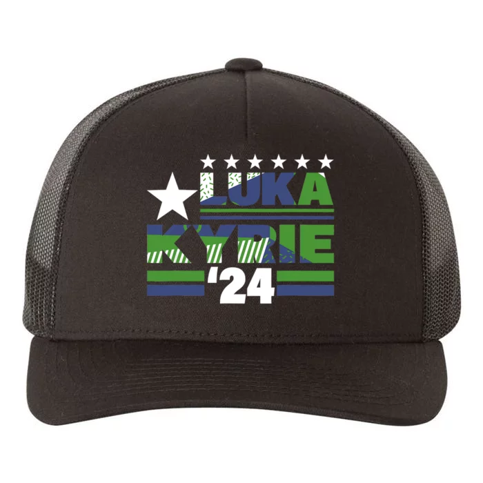 Funny Luka Kyrie 24 For President Kyrie First Name Yupoong Adult 5-Panel Trucker Hat