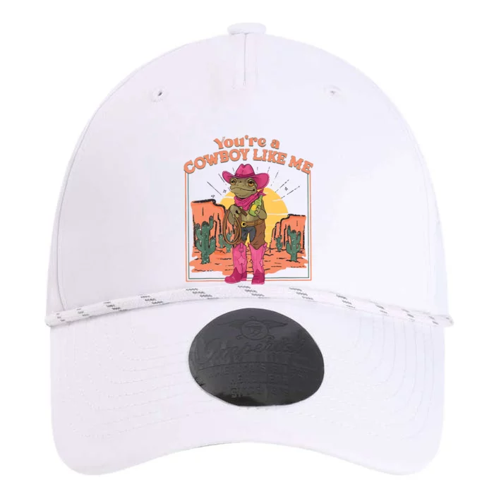 Youre A Cowboy Like Me Funny Frog Hat Cowgirl Performance The Dyno Cap