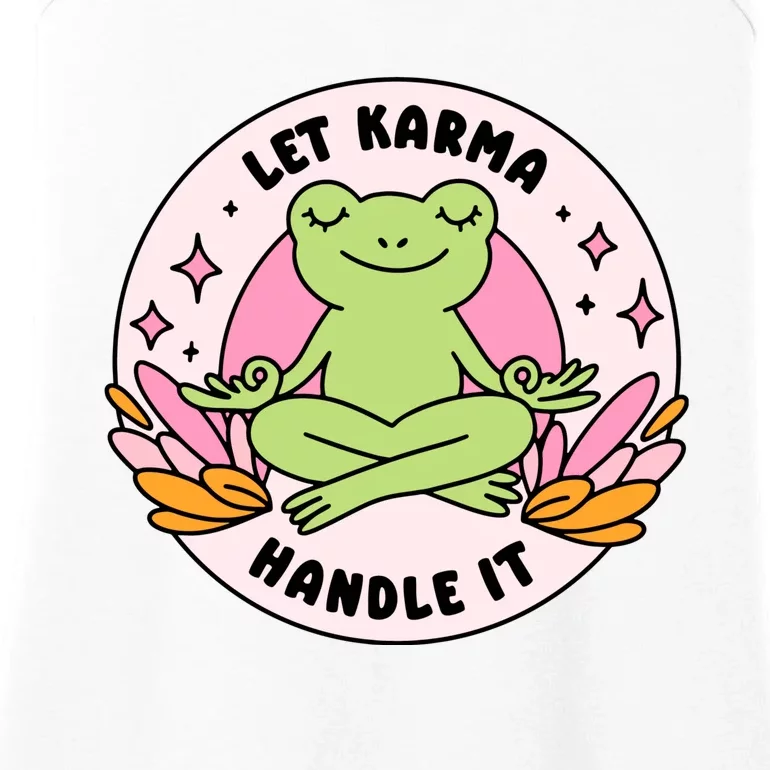 Funny Let Karma Handle It Namaste Yoga Ladies Essential Tank