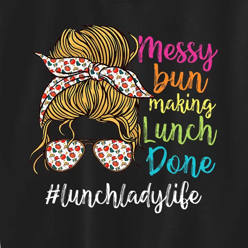 Funny Lunch Lady School Cafeteria Worker Kids Sweatshirt