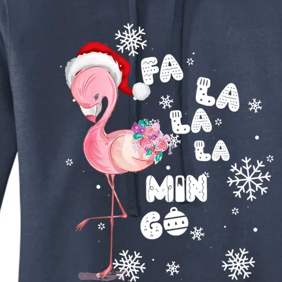 Fa La La La Mingo Flamingo For Christmas Xmas Flamingo Lover Funny Gift Women's Pullover Hoodie