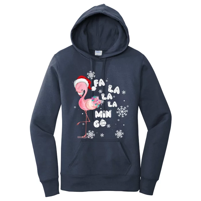 Fa La La La Mingo Flamingo For Christmas Xmas Flamingo Lover Funny Gift Women's Pullover Hoodie