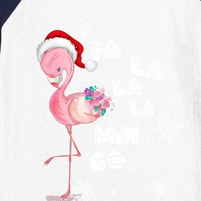 Fa La La La Mingo Flamingo For Christmas Xmas Flamingo Lover Funny Gift Baseball Sleeve Shirt