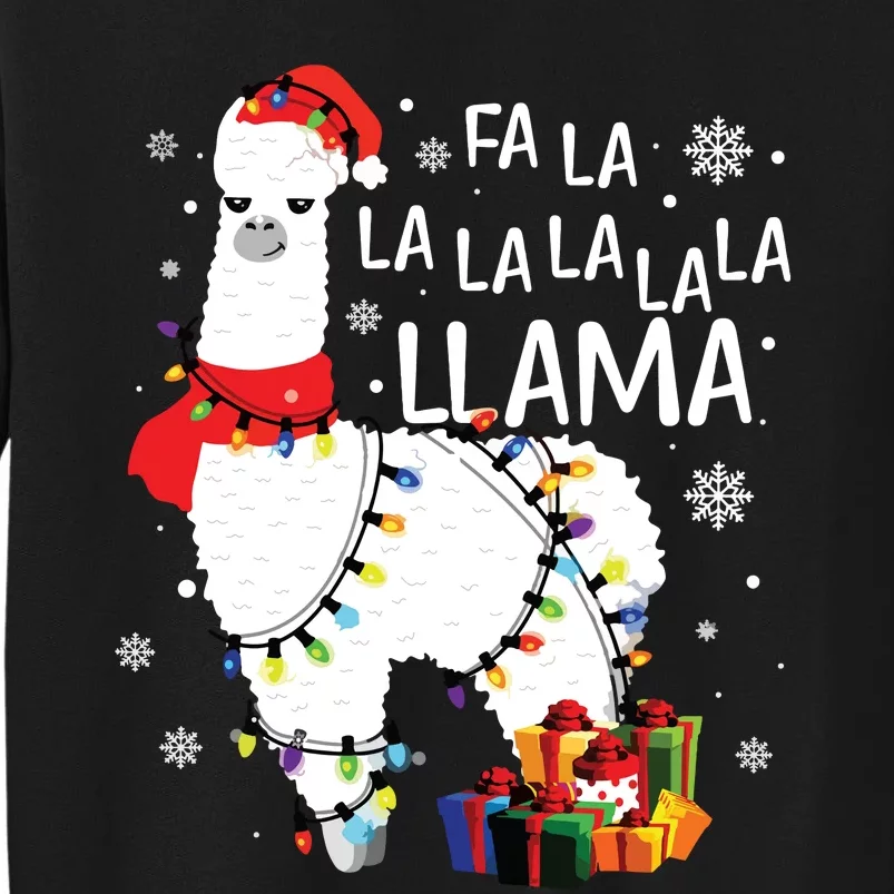 Fa La La Llama Funny Christmas Christmas Lllama Lover Sweatshirt