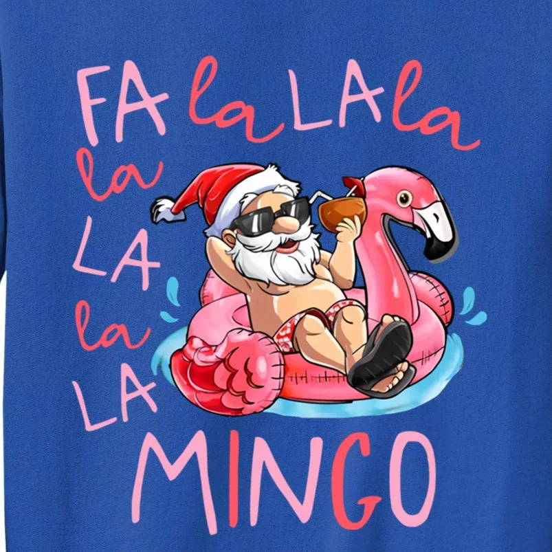 Fa La La La Mingo Flamingo Lover Matching Funny Christmas Gift Tall Sweatshirt