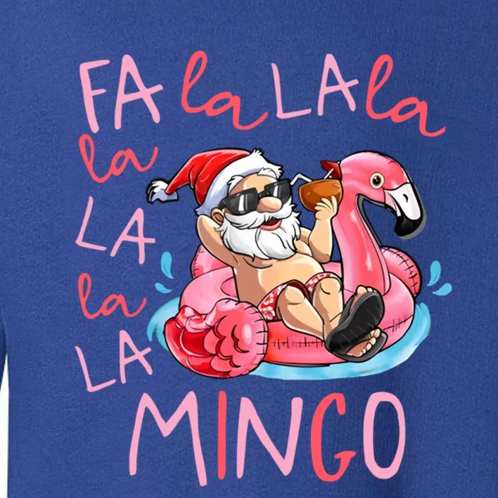 Fa La La La Mingo Flamingo Lover Matching Funny Christmas Gift Toddler Sweatshirt