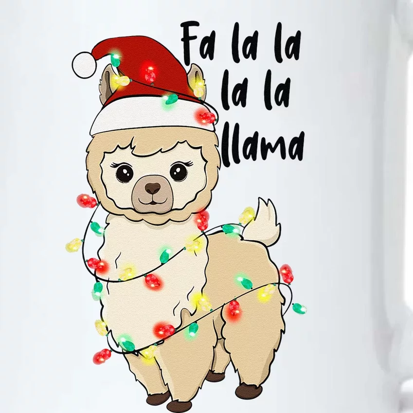 Fa La La Llama Llama Christmas Funny Funny Black Color Changing Mug