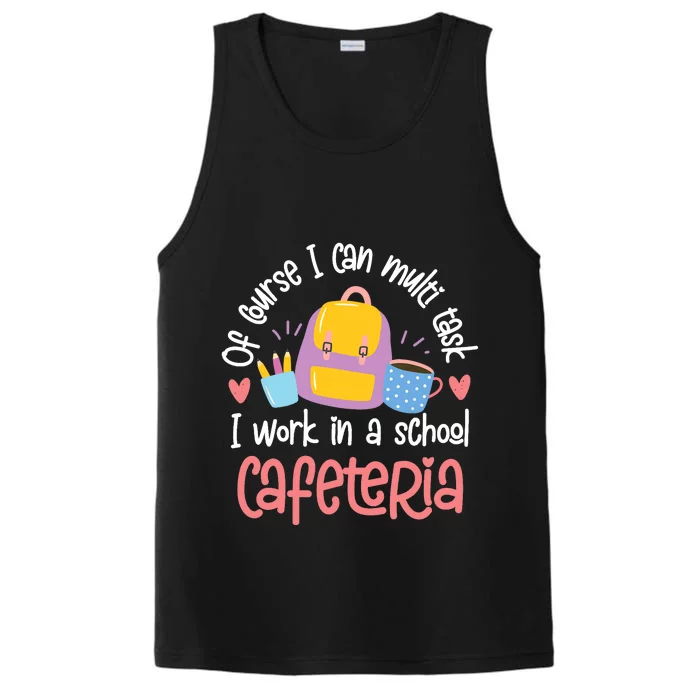 Funny Lunch Lady Appreciation Design Performance Tank