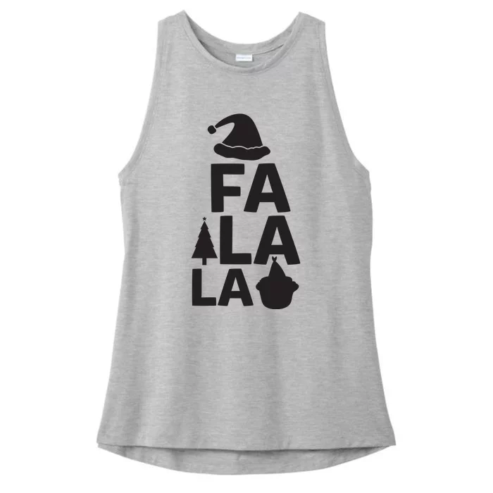 Fa La La Ladies Tri-Blend Wicking Tank