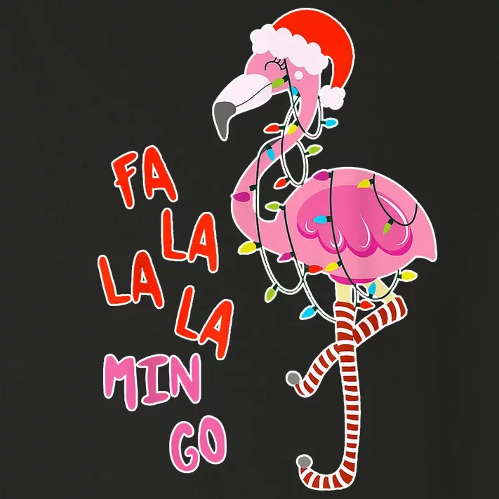 Fa La La La Min Go Flamingo Christmas Toddler Long Sleeve Shirt