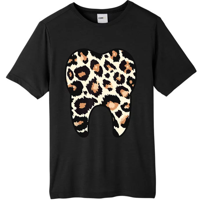 Funny Leopard Leo Dental Hygienist Teeth Assistant Dentistry ChromaSoft Performance T-Shirt