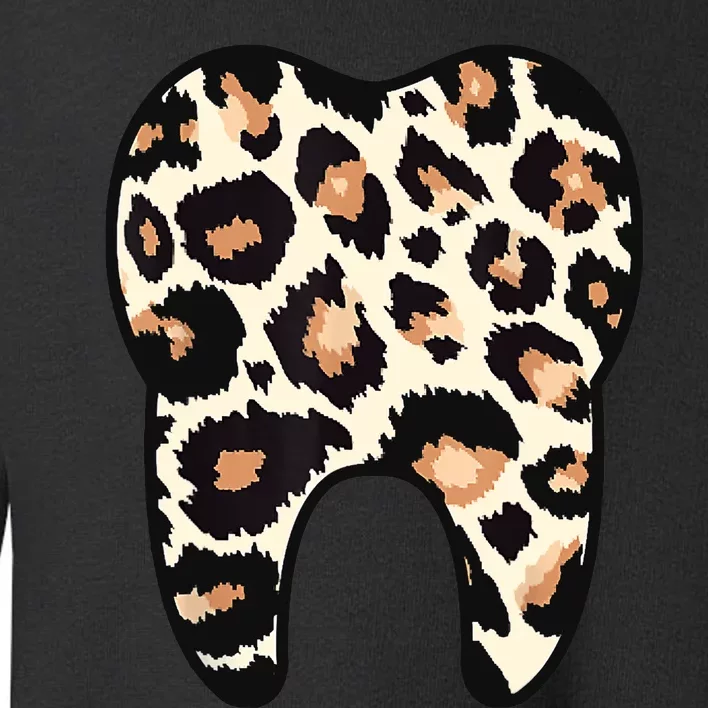 Funny Leopard Leo Dental Hygienist Teeth Assistant Dentistry Toddler Sweatshirt