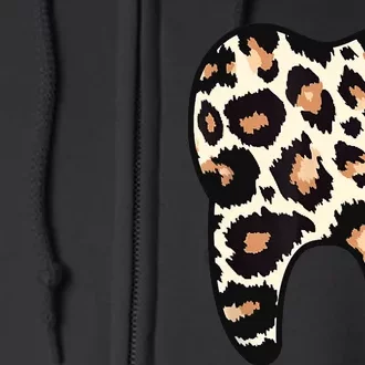 Funny Leopard Leo Dental Hygienist Teeth Assistant Dentistry Full Zip Hoodie