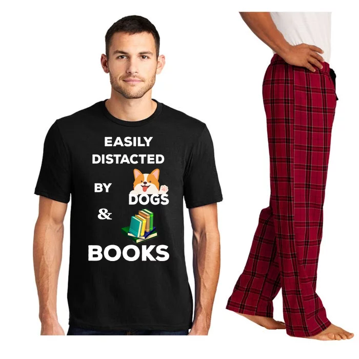 Funny Librarian Loving Dogs Gifts Books Nerds Pajama Set