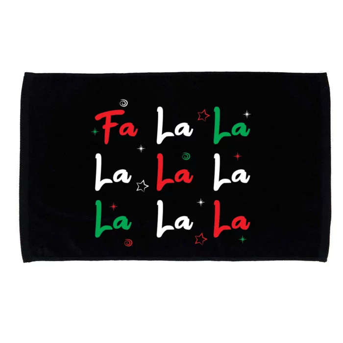 Fa La La Christmas Singer Great Gift Microfiber Hand Towel