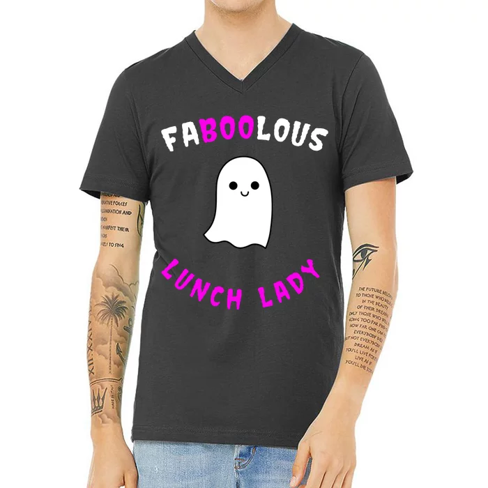 Faboolous Lunch Lady V-Neck T-Shirt