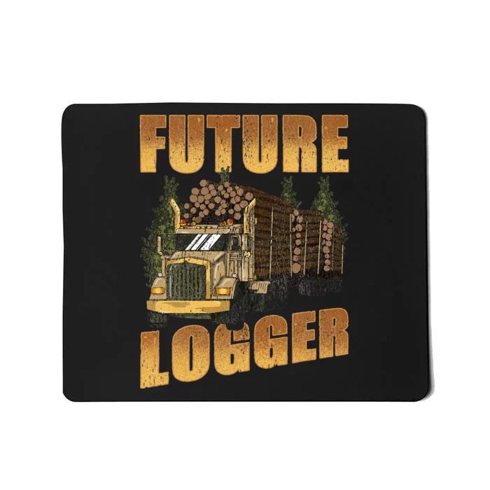 Future Logger Lumberjack Wood Cutter Logging Sawmill Gift Mousepad