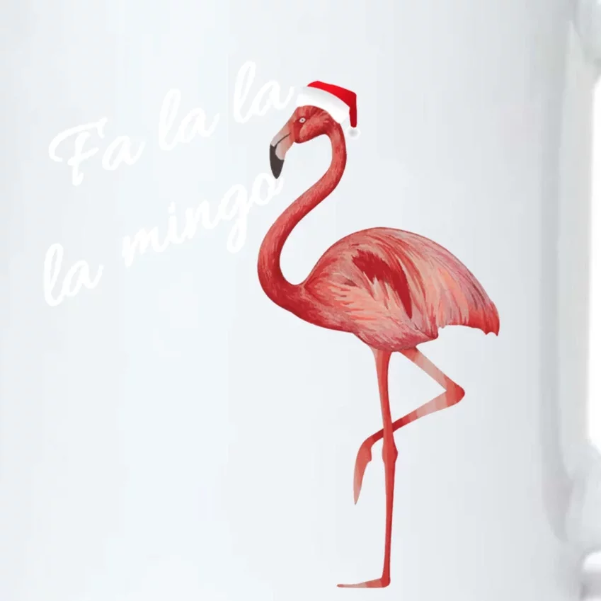 Fa La La La Mingo Flamingo Christmas Xmas Gift Black Color Changing Mug