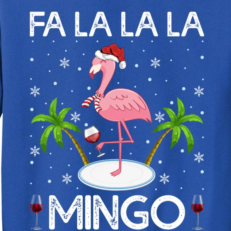 Flamingo Lover Lighting Fa La La La Mingo Flamingo Christmas Cute Gift Tall Sweatshirt